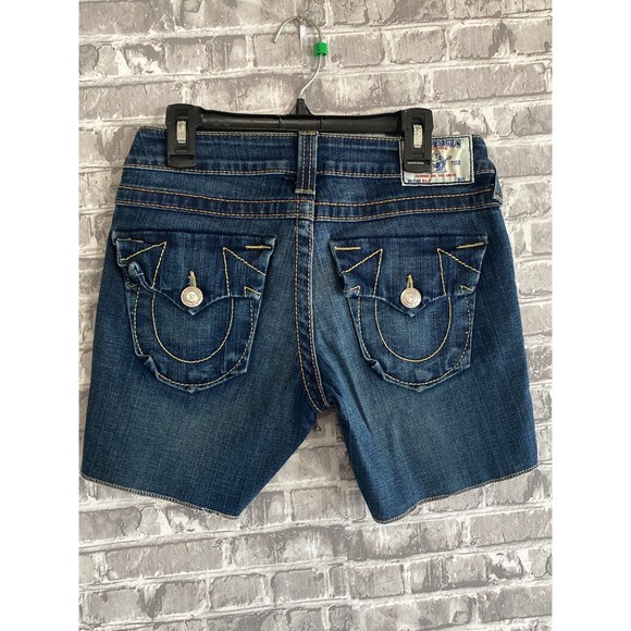Vintage true religion denim shorts- womens size 26 - Picture 1 of 4